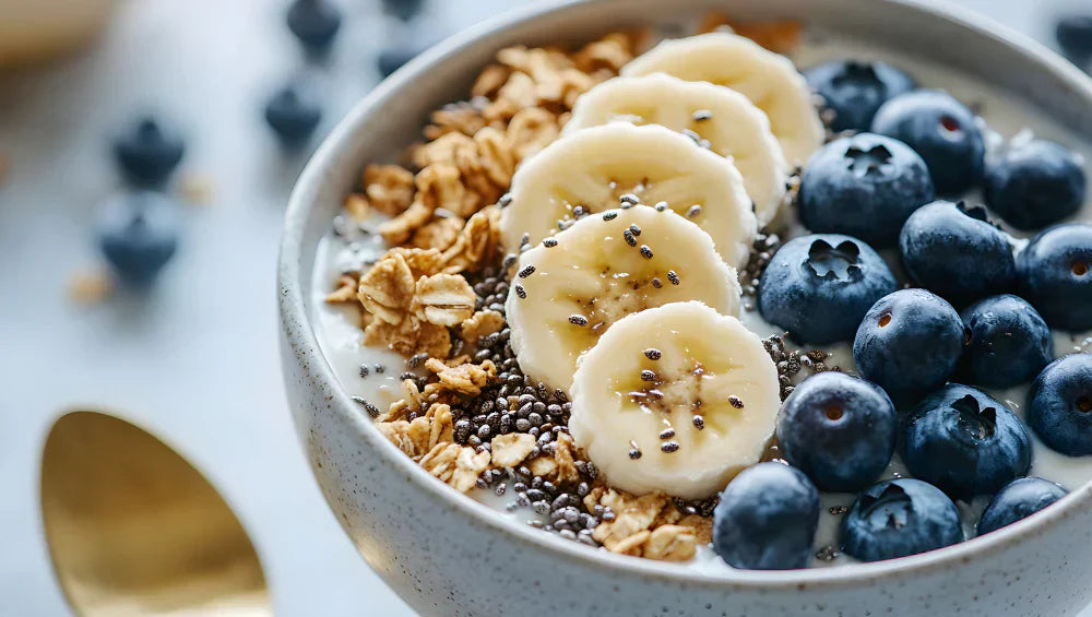 Photo d'un dessert protéiné à base de whey.