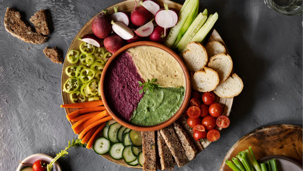 recettes healthy sucrée et salé, vue d'en haut de plusieurs aliments sains pour l'organisme