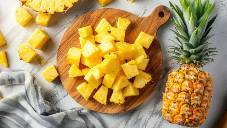 Photo d'un ananas contenant de la bromélaïne.