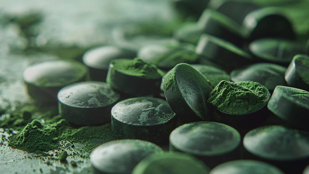 Gélules de spiruline, un organisme aux nombreux bienfaits. 