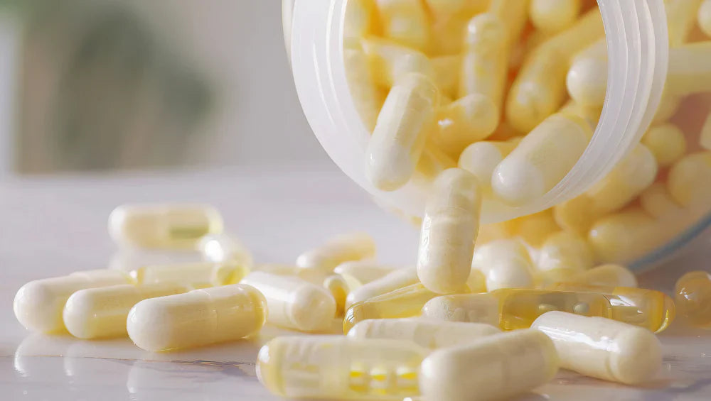 Image de complément alimentaire en gélules de sélénium pour une supplémentation