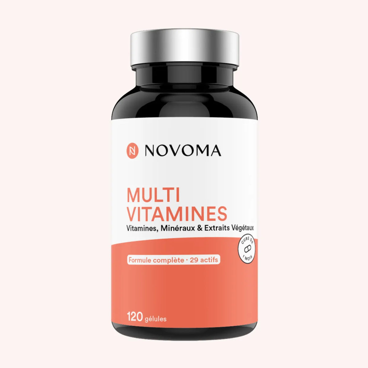 Novoma Multivitamines : 120 gélules vitamines & minéraux