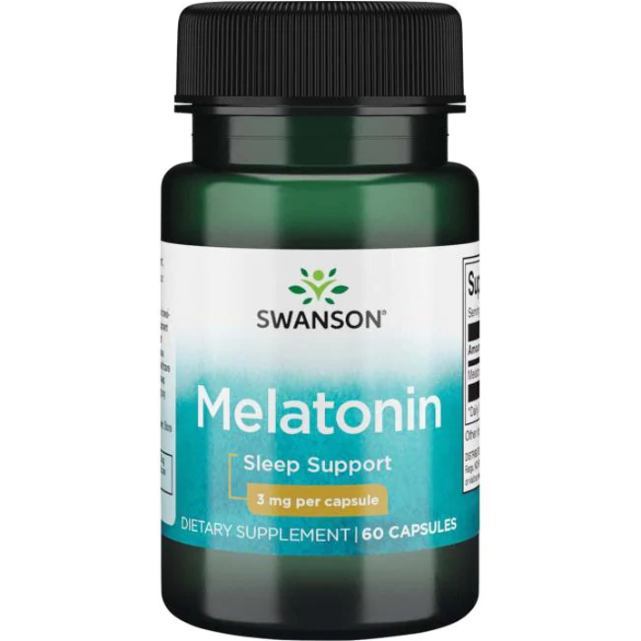 MELATONIN de swanson, complément de mélatonine pour favoriser l'endormissement et réguler les troubles du sommeils.