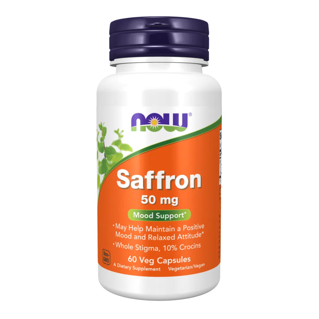 Saffron 50mg 60 vcaps NOW Foods FWN